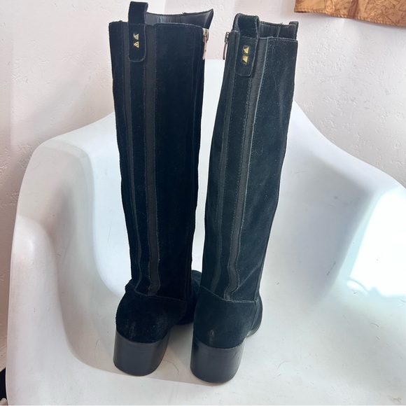 Marc Fisher Women's Rela Black Suede Knee High Riding Boots 10W - Picture 5 of 12